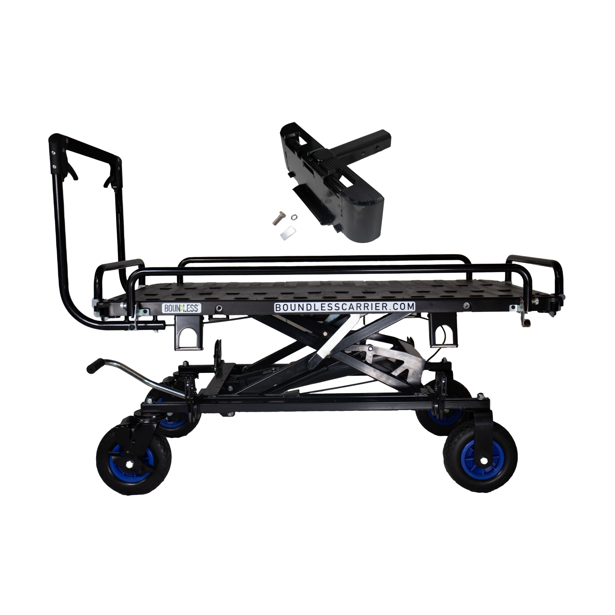 Boundless Carrier, Hitch Attachable, Carrier, Mobile Work Table, Capacity 300 lb, Receiver Size 2 in, Material Carbon Steel, Model# BNDL-CC